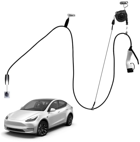 WXYDY Automatisches Aufhängesystem für Elektroauto-Ladekabel – Kabellose, platzsparende Ladekabelhalterung für Garage, Carport die Montage an der Decke oder an der Wand