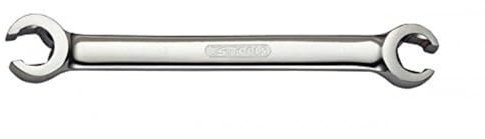 KS Tools 518.0513 CHROMEplus Offener Doppel-Ringschlüssel, abgewinkelt, 9x11mm