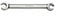 KS Tools 518.0513 CHROMEplus Offener Doppel-Ringschlüssel, abgewinkelt, 9x11mm