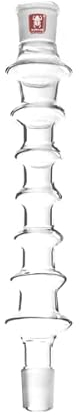 KAYA Stele Shisha Glas-Schaft mit 29.2 (männlich) > 29.2 Schliff (weiblich), Länge 34cm, ohne integriertes Tauchrohr
