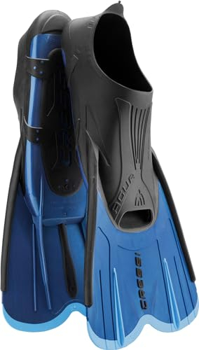 Cressi Agua hochwertige Schwimmflossen, Flossen zum Schwimmen und Schnorcheln, unisex, DP206235, Blau/Hellblau, 35/36 (2/3)