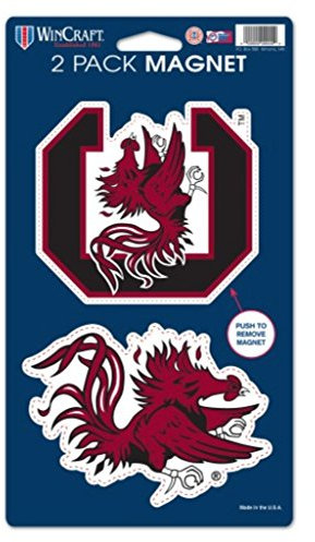 'WinCraft Snack-Schale NCAA Universität von South Carolina Gamecocks 2er Pack die cut Magnet Set