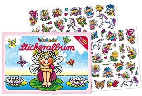 Lutz Mauder Stickeralbum mit 86 Sticker * FEEN & Elfen * als Geschenk oder zum Basteln | 12 Seiten, DIN C5, 72003 | Mädchen Einhorn Schmetterlinge Kindersticker Aufkleber Stickerbuch für Kinder