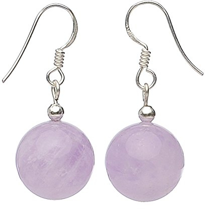 Ohrringe Ohrhänger aus Amethyst & 925 Silber hellviolett flieder Damenohrhänger