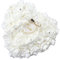 Yosoo 15x13cm Bianco Romantico Matrimonio Anello Rosa Scatola Cuore rosa Bomboniere Anello nuziale Cuscino con elegante cassa gioielli Floral Accessori da sposa