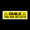 Smile you are on CCTV Window Sticker - Security, Camera, Closed Circuit TV, Warning Safety (MISC3R)