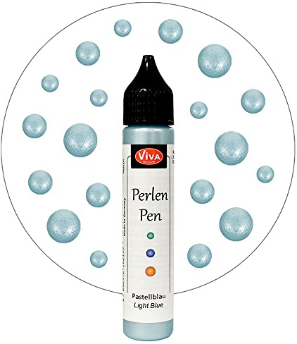 Light Blue Viva Decor Pearl Pen 25ml VVPPEN-60101