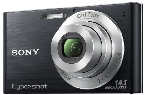 Sony DSC-W320B Digital Camera 14 Megapixel 26 mm Carl Zeiss Vario Tessar Wide Angle Lens with 4x Optical Zoom 6.9 cm (2.7 Inch) LCD Display Black