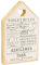 Toilet Rules Plaque en bois rustique vintage avec règles de WC en anglais Blanc