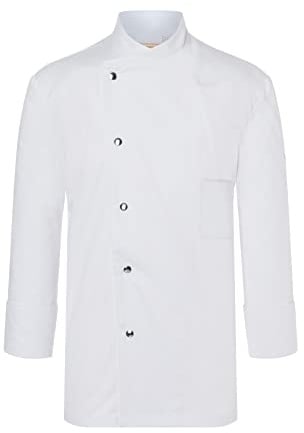 Karlowsky Herren Kochjacke Lars 65% Polyester, 35% Baumwolle weiß Größe 44