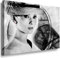 Julia-Art Leinwandbilder - Audrey Hepburn Bild 1 teilig - 100 mal 70 cm Leinwand auf Rahmen - sofort aufhängbar Wandbild XXL - Kunstdrucke QN46-5