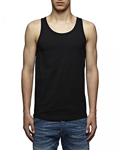 JACK & JONES - BASIC TANK TOP 1-2-3 2014 NOOS, Canottiera da uomo, Nero (Noir (Black C-N10)), Large, 1 Pezzo