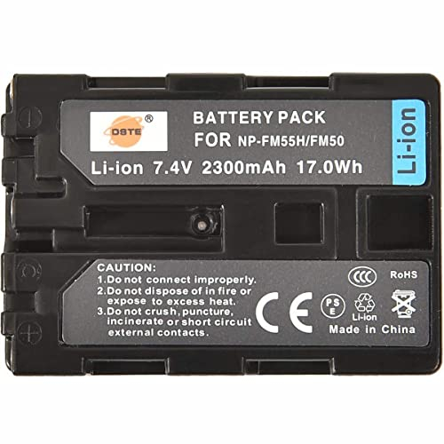 DSTE® NP-FM50 Rechargeable Li-ion Battery for Sony NP-FM50, NP-FM55H