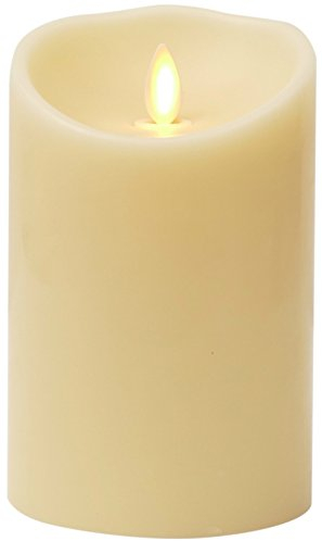 Luminara flammenlos Kerze: unparfümierte Bewegen Flamme Kerze mit Timer (5) Elfenbein