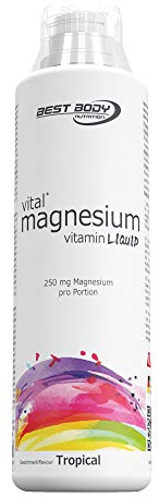 Best Body Nutrition Vitamins Magnesium Liquid - 500ml Bottle, Tropical