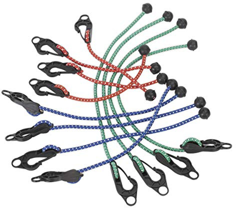 Sealey Tarp12 Assorted Tarpaulin Cord Set 12Pc