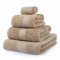 HOMESCAPES Stone Turkish Cotton 4 Piece Towel Set Soft & Absorbent 500 GSM Heavyweight Face Cloth, Hand Towel, Bath Towel & Bath Sheet Towel Bale