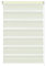 Gardinia 31086 Easyfix Doppelrollo 100 x 150 cm mit einfacher Montage auf dem Fensterflügel durch Kleben oder Klemmen, Creme