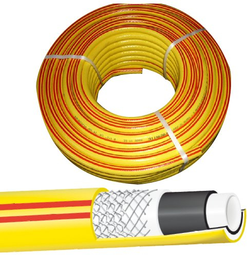 Zewool Rebell-Double-Tech 50m 3/4 Gartenschlauch, Gelb, Gummi, Knick- und Verdrehsicher, Garten, Einzelstück