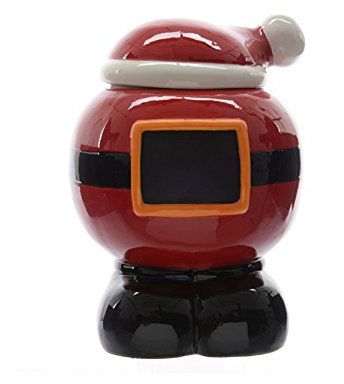 Biscottiera in ceramica di babbo natale