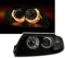 AD Tuning 960388 Angel Eyes Scheinwerfer Set (2-teilig), Klarglas Schwarz