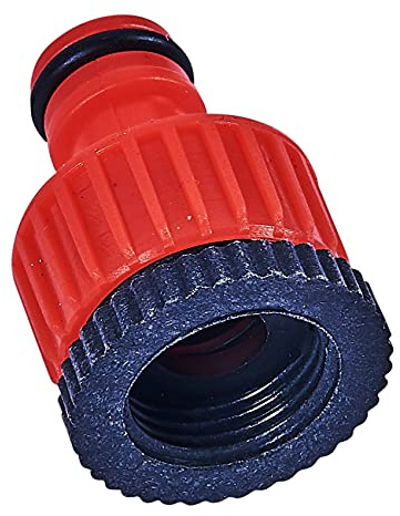 Amtech – 1/2in–3/4in Tap Adaptor and Reducer, BSP Outside Tap Fitting for Hose Connectors