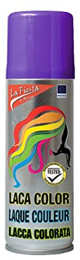 Color Haarspray für farbig buntes Haar - Violett - Color Farbspray zum Verkleiden & Schminken für Karneval, Fasching, Halloween & Motto-Party
