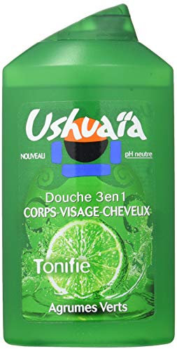 Ushuaïa - Douche 3 En 1 Corps-Visage-Cheveux Homme aux Agrumes Verts - 250 ml