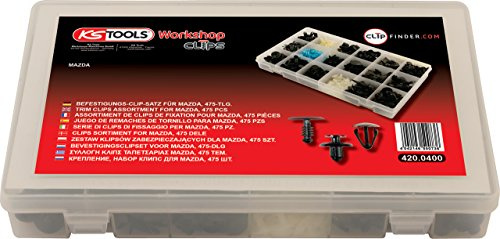 KS Tools 420.0400 Befestigungs-Clip-Satz für Mazda, 475-tlg.