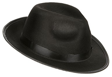 DEGUISE TOI VEGAOO - Hut Borsalino für Erwachsene - Einheitsgröße - Schwarz - Accessoires - - Carnaval