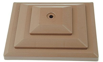 5 x Linic Plastic Fence Post Caps for a 4 x 3 (100mm x 75mm) Fence Post, Brown, Rot Proof. (GT0053). UK Made. Free UK Postage