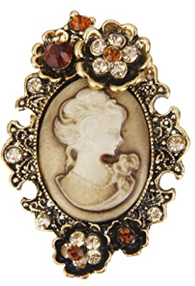 Gaocheng Plaque Or Noble Strass Cristal Multicouleur Bouquet de Fleurs Dames Broche