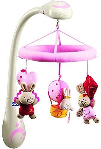 Chicco 00071497000000 - Häschen Mobile, rosa