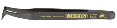 Bernstein 5-194 Plastic Forceps 120 mm Angled Points Conductive