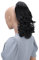 CAISHA 35cm Haarteil Helena Zopf Haarverlängerung mit Butterflyklammer Voluminös Gewellt Schwarzbraun H24