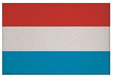 U24 Aufnäher Luxemburg Fahne Flagge Aufbügler Patch 9 x 6 cm