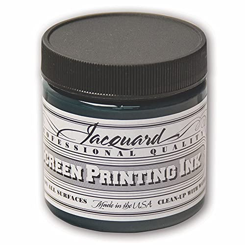 Jacquard Professional Screen Print Ink, Water-Soluable, 4oz Jar, Green (115)
