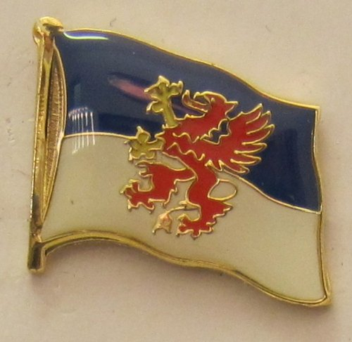 Buddel-Bini Versand Pin Anstecker Flagge Fahne Pommern Flaggenpin Badge Button Flaggen Clip Anstecknadel