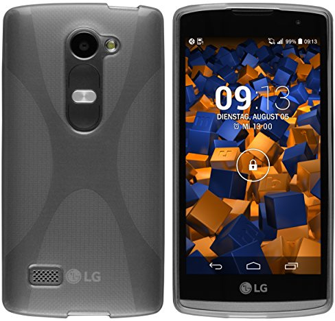 mumbi Hülle kompatibel mit LG Leon Handy Case Handyhülle, transparent schwarz