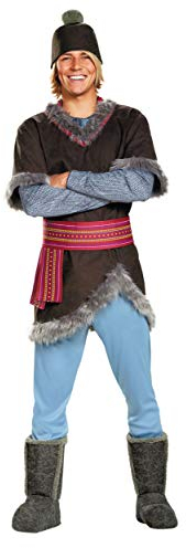 Disney Kristoff Kostüm, offizielles Frozen Outfit für Erwachsene, Größe 2X Large, Braun, XXL