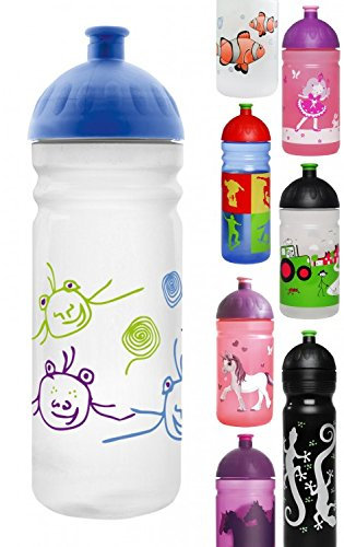 ISYbe Trinkflasche 700ml Schlamunzel, weiß-transparent, schadstofffrei, spülmaschinengeeignet, auslaufsicher
