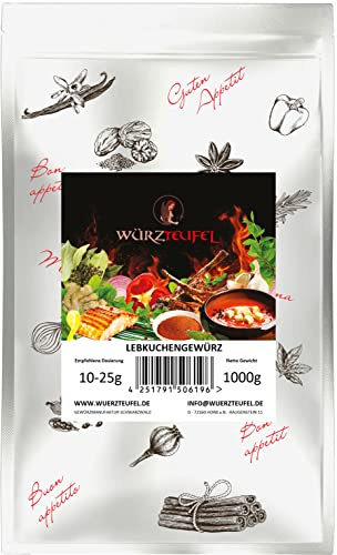 Lebkuchengewürz, Lebkuchen - Gewürzmischung Nürnberger Art. Beutel 1000g. (1KG)