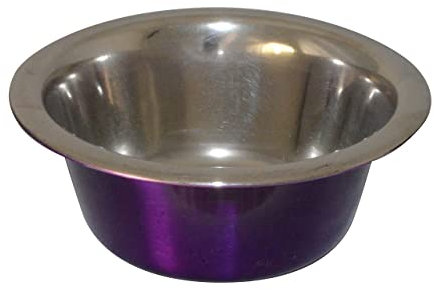 Ellie-Bo Dog or Cat Food and Water Bowls in 6 Sizes and 4 Colours (0.22Ltr XSmall, Purple)