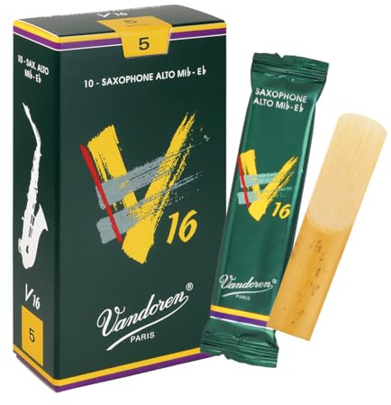 Vandoren V16 Alto saxophone reeds, box of 10 - Strength 5