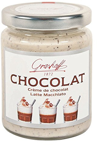 Schokoladenaufstrich CHOCOLAT mit weißer Schokolade & Latte Macchiato von Grashoff, 250g