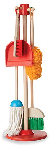 Melissa & Doug, Let’s Play House! Dust! Sweep! Mop! Pretend Play Toy Set for Kids | Cleaning Wooden Toys for Children | 3+ | Gift for Boy or Girl