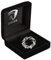 Horka Plastronnadel PEARL, silber (schwarz/silber)
