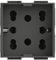 4Box 4B.L.H21, Side, Presa da Incasso Multistandard 1 Schuko + 2 Bipasso, Compatibile con Bticino Livinglight, 250 V, Antracite, Grigio