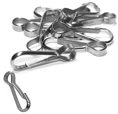 10 x Simplex Karabinerhaken 30 mm Edelstahl Schnapphaken Leinen Haken Hundeleinen Lederbandhaken V2A