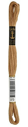 Anchor Sticktwist 4635000-00373 honig Stickgarn, 100 % Baumwolle